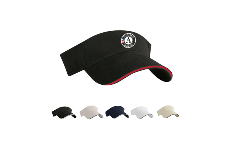 Brushed Cotton Twill Sandwhich Visor